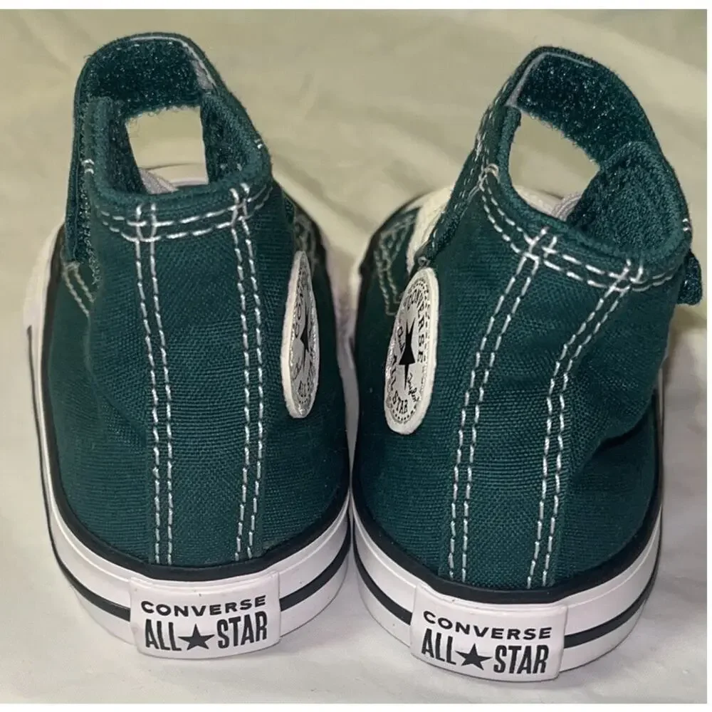 Converse CTAS 1V High Top Sneaker Infant Size 3 - Green - A06134F - Excellent